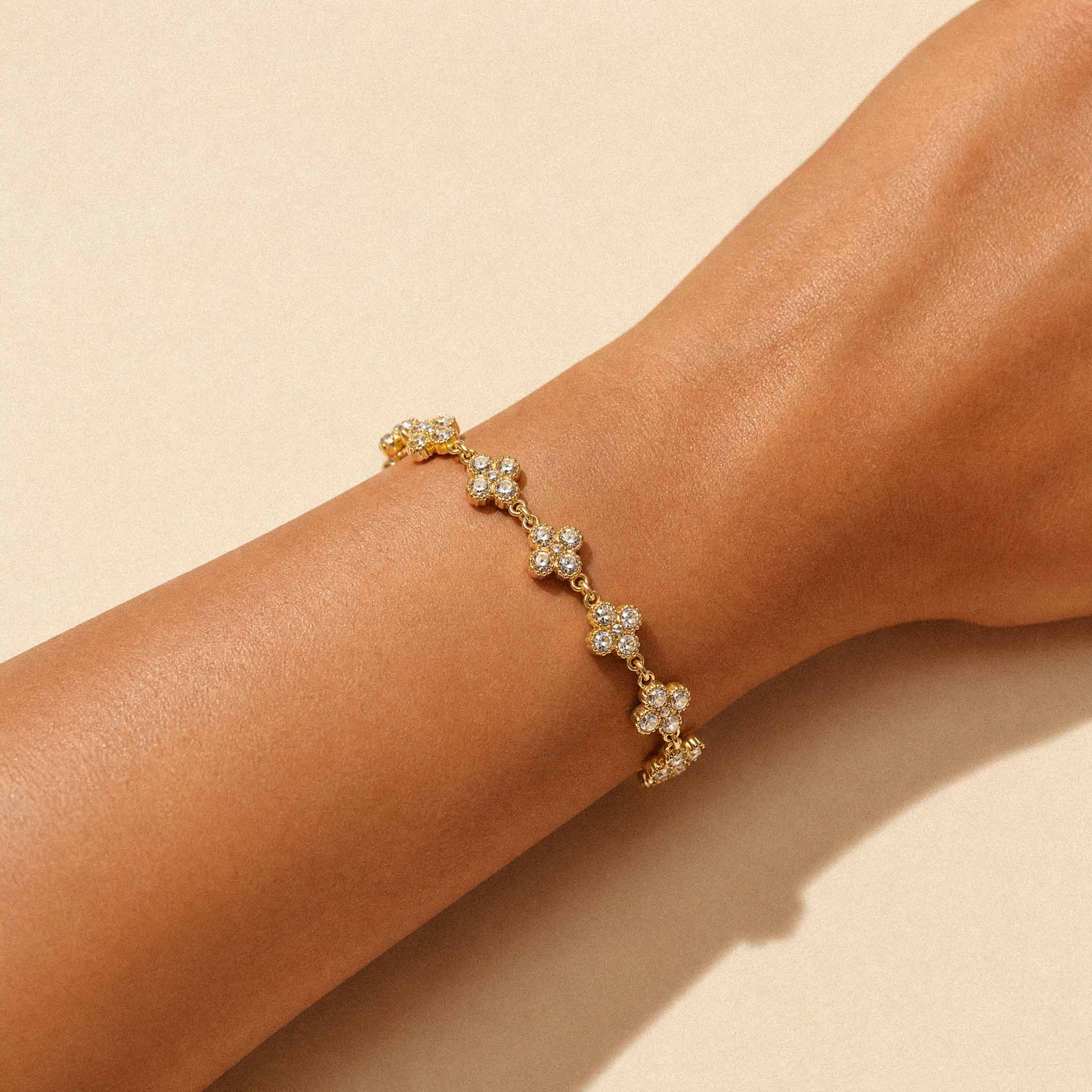 BRACELET TRÈFLE DORÉ