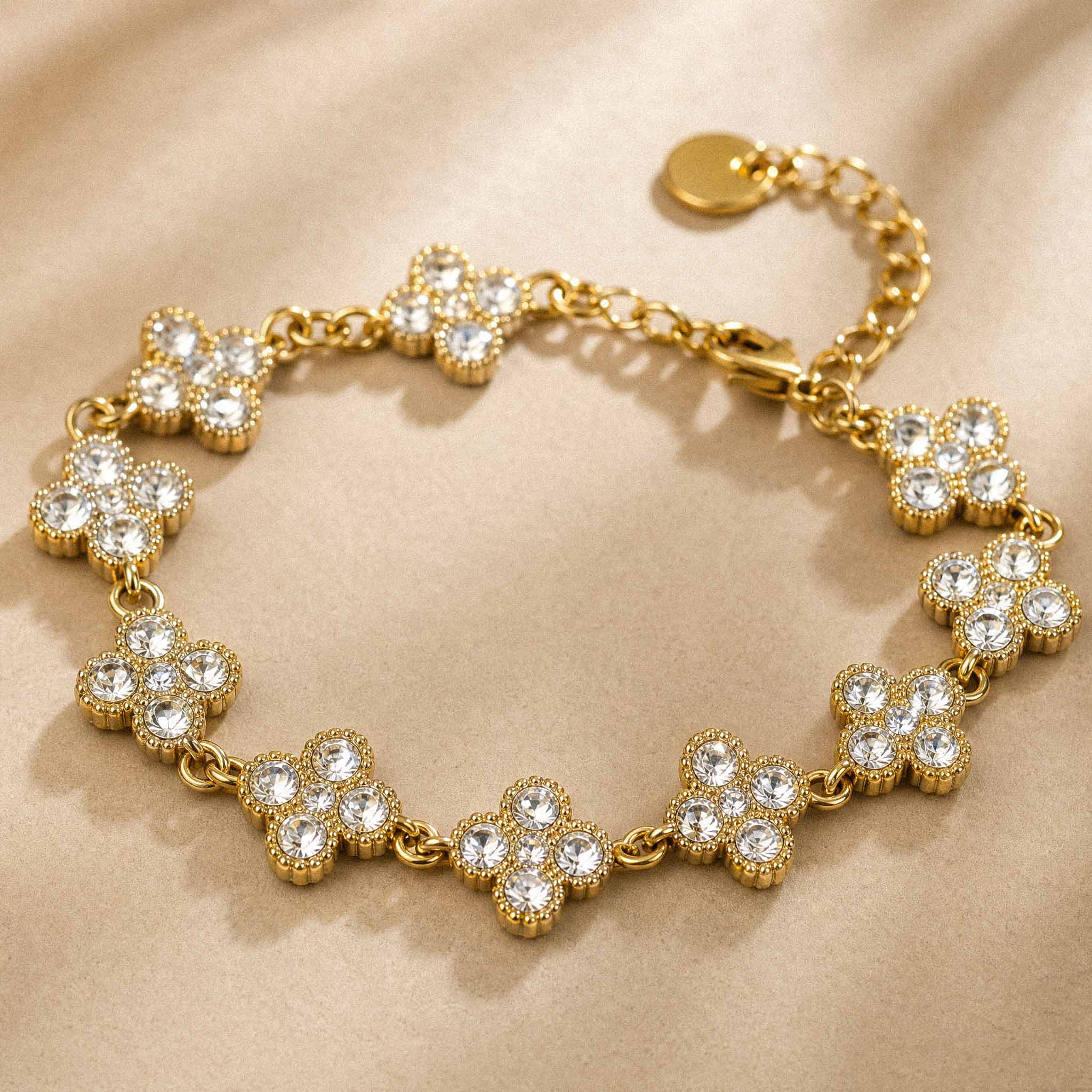 BRACELET TRÈFLE DORÉ