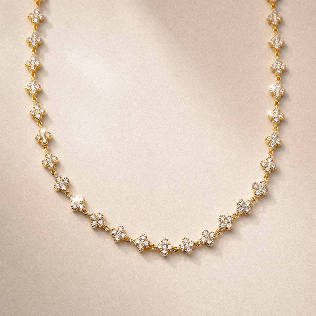 COLLIER TRÈFLE DORÉ