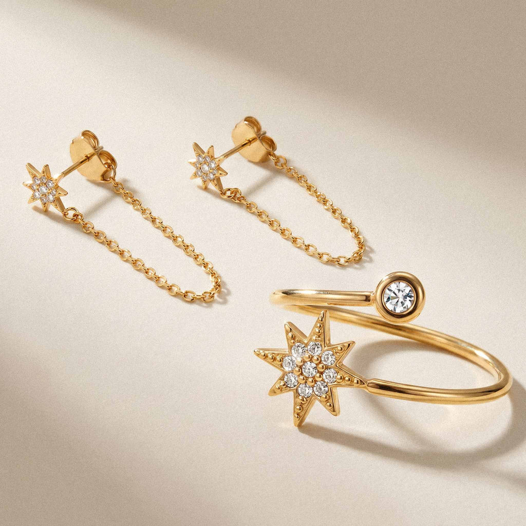 SET CONSTELLATION BAGUES & BOUCLES D'OREILLES