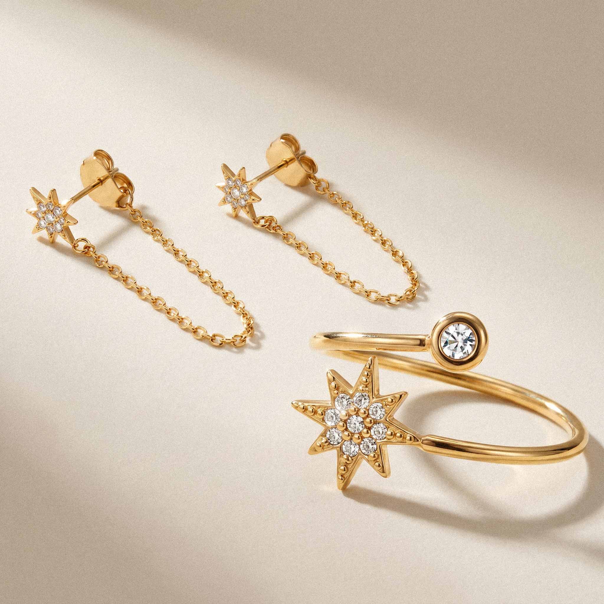 SET CONSTELLATION BAGUES & BOUCLES D'OREILLES